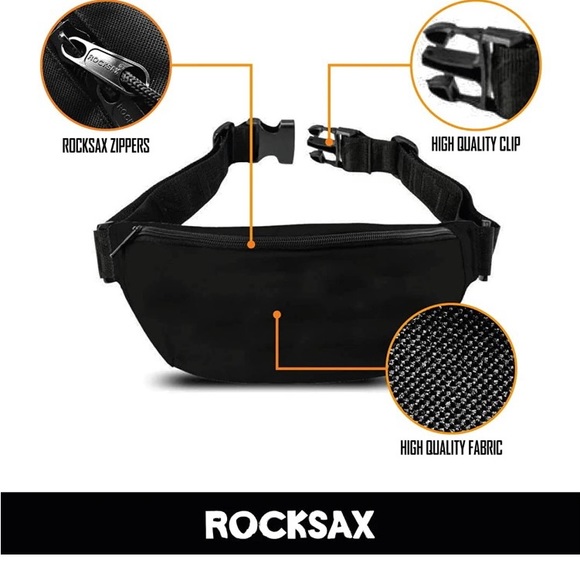 AC⚡️DC classic bum bag style, main compartment with zip-fastening, - Picture 5 of 6